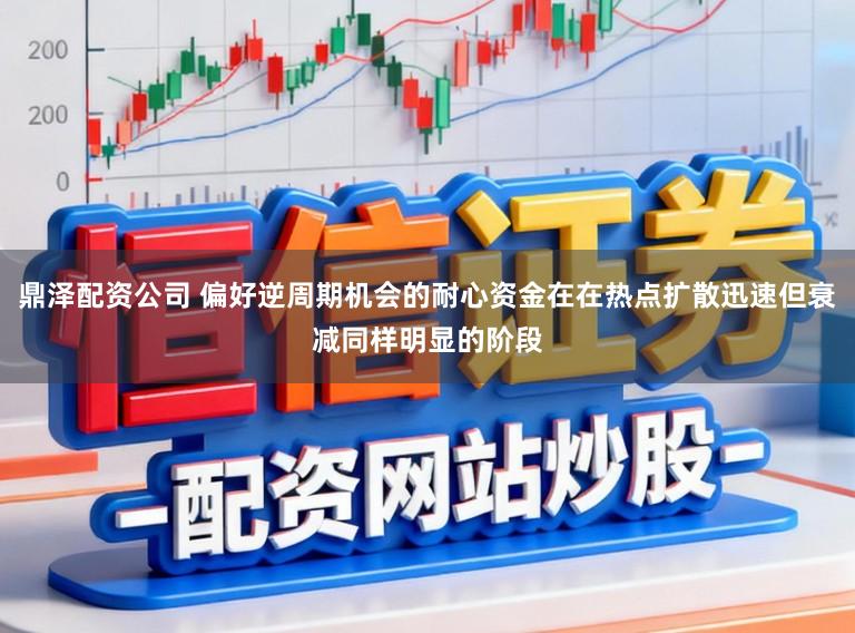 鼎泽配资公司 偏好逆周期机会的耐心资金在在热点扩散迅速但衰减同样明显的阶段