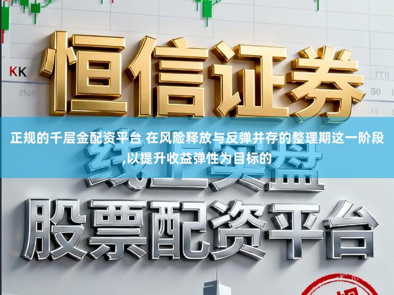正规的千层金配资平台 在风险释放与反弹并存的整理期这一阶段，以提升收益弹性为目标的